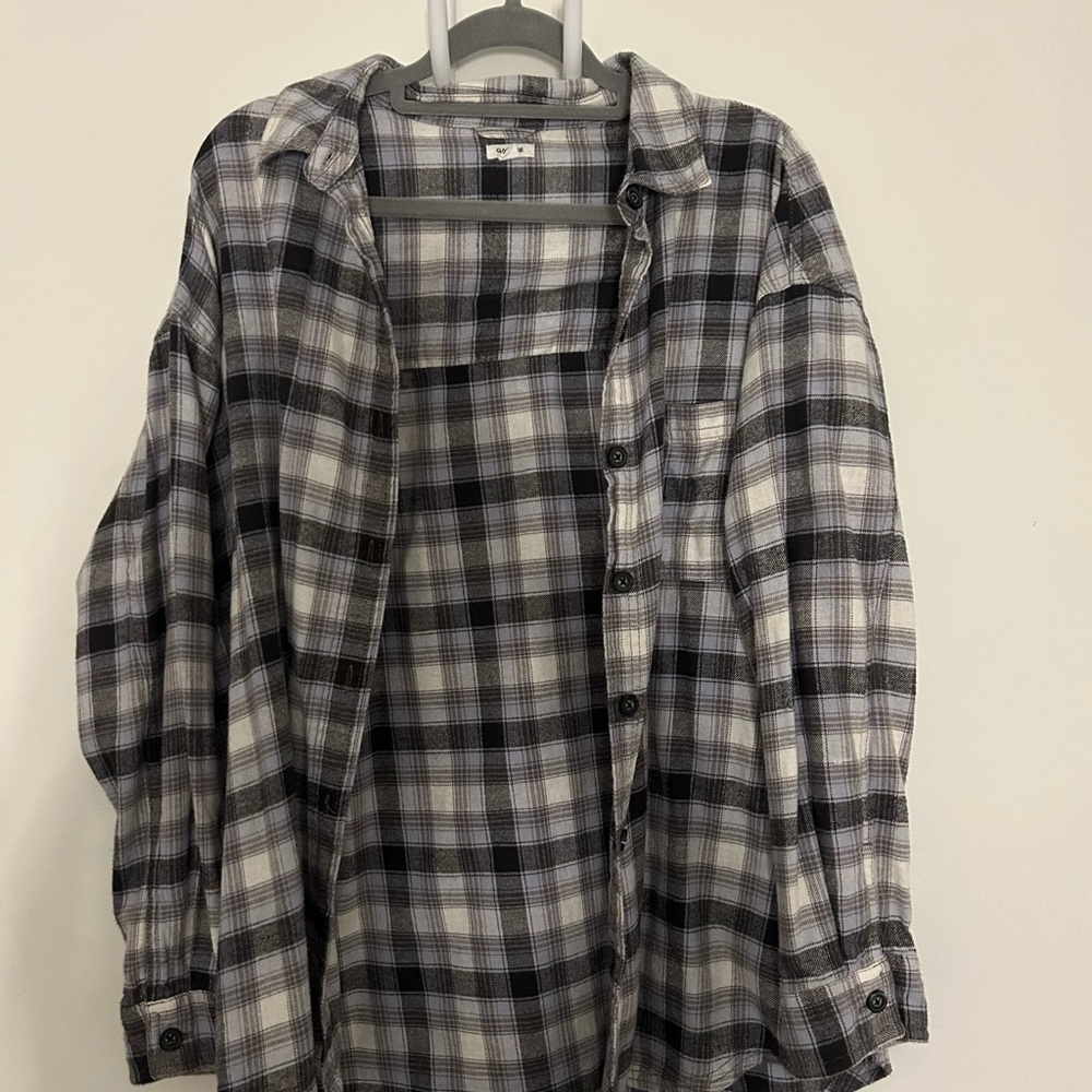 Garage Black and White Button Down Shirt